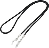Pearl 050527 Eyeglass Chain, Black, 28.7 inches (73 cm), String, Recycled Polyester, Made in Japan