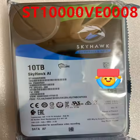 New Original Hard Disk For Original Seagate 10TB SATA 3.5" 256MB 7.2K Internal Hard Drive For Survei