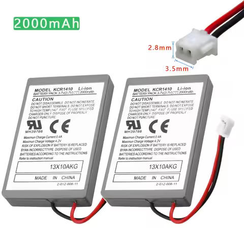 2x Battery Pack Replacement for Sony PS4 Pro Slim Bluetooth Dual Shock Controller Second Generation 