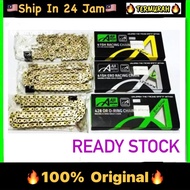Aji Racing ORING Gold Chain ERO Rantai Emas Motor Chain Heavy Duty O Ring Chain 415 415H 428 428H 13