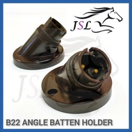 Angle Batten Bulb Holder B22 / BC Pin types holder - Black Color