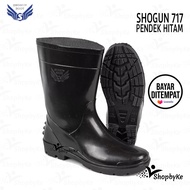 Sepatu Boot Karet Pendek SHOGUN 717 HITAM Size 37-44 / Sepatu Boots Karet APD Pendek Pria / Sepatu B