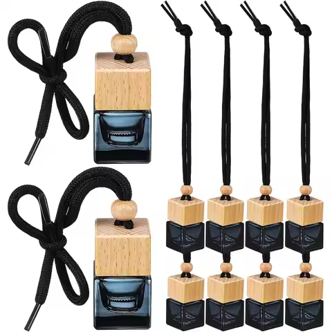 10pcs 8ml Empty Essential Oil Diffuser Bottle Car Air Purifier refillable Hanging Perfume Bottle Aro