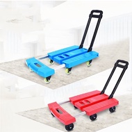 Wholesale Trolley Foldable and Portable Telescopic Hand Buggy Lever Car Household Flat Trolley Trolley Trolley Small