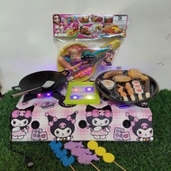 MAINAN ANAK PEREMPUAN MINISET MASAK MASAKAN KOMPOR LED 3TUNGKU COCOK BUAT KADO