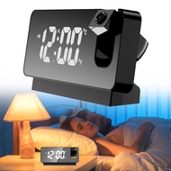 Creative LED Digital Projection Clock Projection Alarm Clock Temperature Display Home Decoration Des