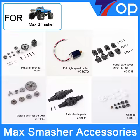 FMS 1/24 Power Wagon Max Smasher K5 Blazer FCX24 Original Spare Parts Motor Gear Box Servo Different