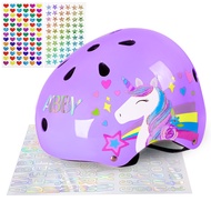 Lemmeko Kids Bike Helmet Toddler Helmet Durable Adjustable Kids Helmet for Girls Boys Bicycle Helmet