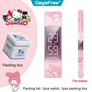 100% Authentic Hello Kitty Smart Watch ZGO Waterproof watch Sports Bracelet Alarm Clock LED Display kids watch GH-6262-ISG20