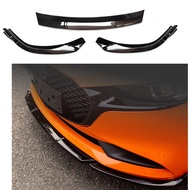 Front Bumper Lip Spoiler For Mazda 3 Axela 2019 2020 Sedan Gloss Black/Carbon Fiber Look Mazda3 Lowe