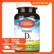 Carlson - Vitamin D3, Vitamin D ,  120 Softgels
