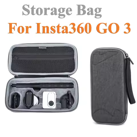 Sunnylife For Insta360 GO3 Mini Storage Bag Carrying Case Handbag Protective Box for Insta360 GO 3 C