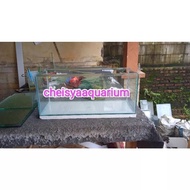 Aquarium kaca akuarium mini aquarium ukuran 40x20x15