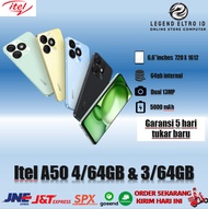 Handphone Itel A50 by Infinix 8GB RAM 4+4GB Extend 4/64 4GB 64GB Garansi RESMI