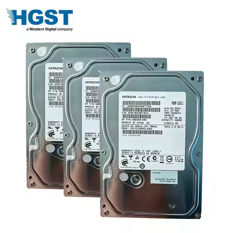HGST Desktop Hard Drive 3.5-Inch Built-In Mechanical Hard Drive SATA3 6Gb/S Hitachi HDD 500GB 1TB 2T