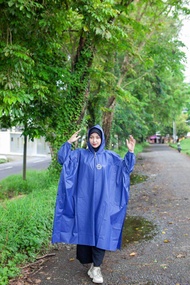 RAIN COAT JAS HUJAN DUNHIL PONCO LENGAN ATAU KELELAWAR HITAM BIRU NAVY HIJAU ARMY MERAH MAROON