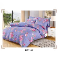 Cadar Bedsheet With Comforter Set King 7 In 1 Cotton Fitted Bedsheet With Comforter142