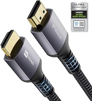 Stouchi 8K HDMI Cables 48Gbps (Certified) 10FT/3M, Ultra High Speed HDMI 2.1a Cord, 8K60 4K120 144Hz eARC SBTM HDR10+ HDCP 2.2&amp;2.3 Dolby Compatible with PS5/Xbox Series X/Apple TV 4K/Roku TV/Blu-ray