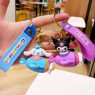Sanrio Kuromi Cinnamoll Hello Kitty Purin flying plane keychain backpack bagbag