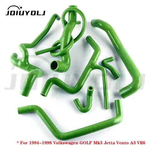For 1994-1998 Volkswagen GOLF Mk3 Jetta Vento A3 VR6 2.8L Radiator Cooling Silicone Hoses Tubes Kit 