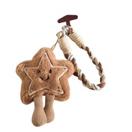 Popular Ins Brown XINGX Biscuit Big Doll Pendant Phone Case Lanyard Bag Ornaments 1vum