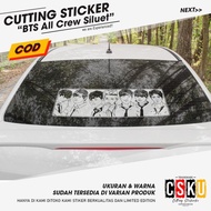 Cutting Sticker Reflective All BTS Silhouette Motorcycle Car Variation Waterproof Durable Cool Acces