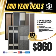 3x7ft 2 Slide & Swing Doors Bundle