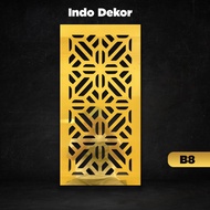 Minimalist ACP Mirror gold Door 30x60cm Thickness 4mm CODE B8