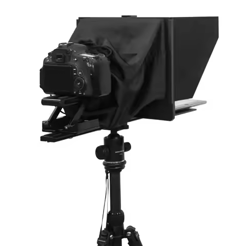 SLR Camera Mobile Live Streaming iPad Tablet Teleprompter Large Screen Prompter