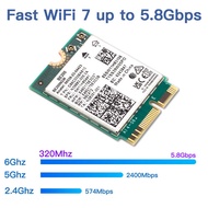 7 WIFI BE200NGW Wireless Wifi Card For Intel BE200 Bluetooth 5.4 802.11AX Tri-Band M.2 NGFF Network
