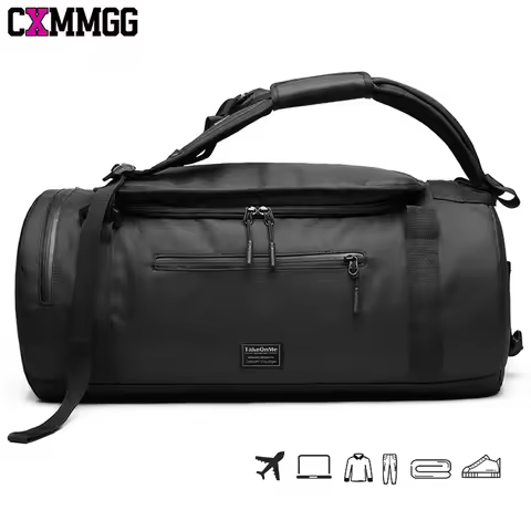 1PCS Gym Bag with Shoes Compartment & Wet Pocket Duffle Bag - Gym Backpack Waterproof Sports Bags,Gy