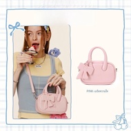 กระเป๋าสะพายข้างผู้หญิง Vanwalk American Style Butterfly Bow Boston Bowling กระเป๋าสะพายข้างลำลองสำห