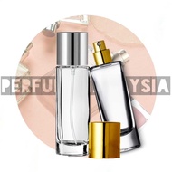 Botol Perfume 35ml Screw Perfume Bottle Refillable SILVER CAP/Botol Kosong Minyak Wangi (1PCS)