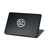 Sad Face Monster Motorcycle Laptop Stickers Sad Face Icon Cutting