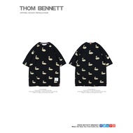 THOM Official Flagship Store TB Short Sleeve Men Women Same Style Summer Round Neck Duck Printed Pat