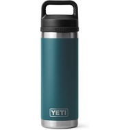 YETI Rambler 18 oz Bottle, Leakproof, Vacuum Insulated, Stainless Steel with Chug Cap, Tropical Pink