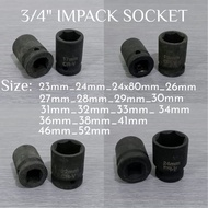IS IMPACK SOCKET 3/4" 23mm-52mm GERMANY EXTRA LONG IMPACT DEEP SOCKET/IMPACT DEEP SOCKET SET/SOCKET 