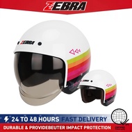Motors Alliance Zebra 603 half face helmet men Open Face Motorcycle Helmet vintage Retro Classic Helmet