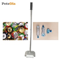[PETSOLA] Manual Trash Compactor Durable Metal Practical Hand Tool for Waste Trash Compactor Rectang
