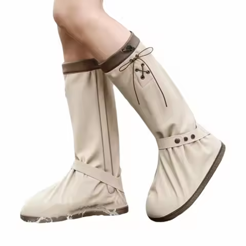 Rain Proof Rain Shoe Cover Non-Slip Thickened Isolation Foot Cover Reusable Mud-proof Rainproof Shoe