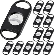 roygra Cigar Cutter Set (12 Pack), Enlarged 65 Ring Fit Almost Cigars, Guillotine Double Blade, Ciga