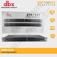 DBX 215 /131 2-Series Graphic Equalizer, Dual Channel 15-Band Equalizer Equalizer Amplifier