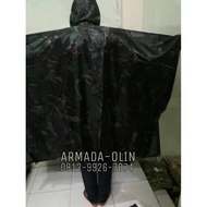 Biway striped poncho / striped poncho / raincoat