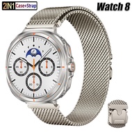 Luxury Metal Case + Magnetic Strap For Samsung Galaxy Watch 8 44mm 40mm For Galaxy Watch 8 44/40mm H
