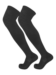 High Over the Knee Athletic Sports Performance Socks with Flex, Compression & Extra Cushion Zones