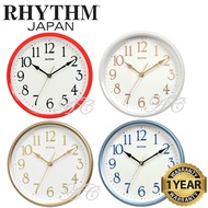 100% ORIGINAL RHYTHM Quiet Analogue Wall Clock (Jam Dinding) CMG577 RTCMG577