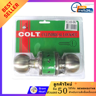 ลูกบิดห้องน้ำ door knob COLT 3022 BK/SS หัวกลม สีสเตนเลส มีความปลอดภัยสูง ติดตั้งง่าย ลูกบิดทั่วไป ล