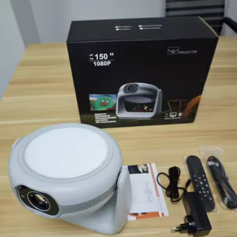 2025 Android11 K1 Smart Projector Wifi6 1080P Portable Rechargeable Bt5.2 Outdoors 4k Video Projecto