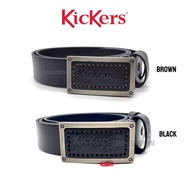 Kickers Original Genuine Cow Leather Signature Buckle Belt / Tali Pinggang Kulit Kepala Tembaga 1KIC