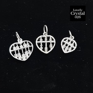 7309# Movable Heart Abacus Pendant 会动心型算盘吊坠Original Silver 925纯银心型算盘吊坠 招财聚财守财 925 Pure Silver Love S